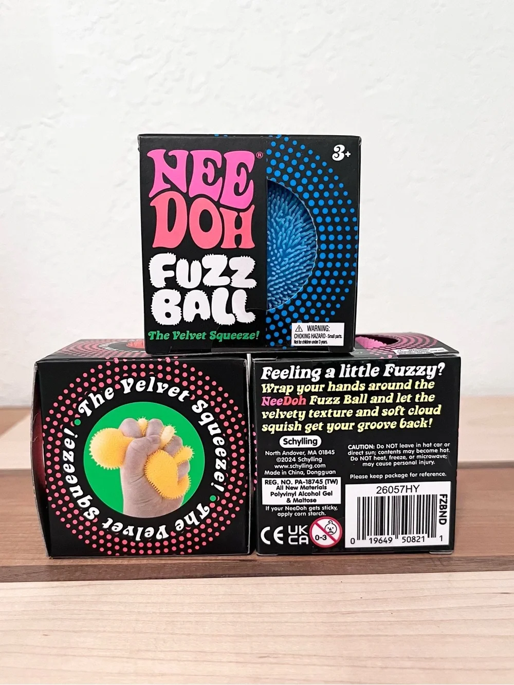 NeeDoh Glow in the Dark & NeeDoh Fuzz Ball The Velvet Squeeze Bundle Lot of 8